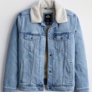 Hollister Sherpa lined denim jacket